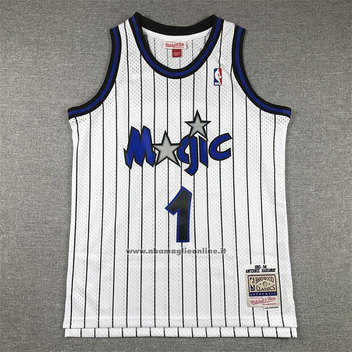 Maglia Bambino Orlando Magic Penny Hardaway #1 Mitchell & Ness 1993-94 Bianco
